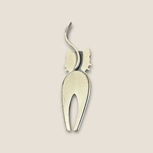 Beau Sterling Silver Cat Brooch Pin Jewelry